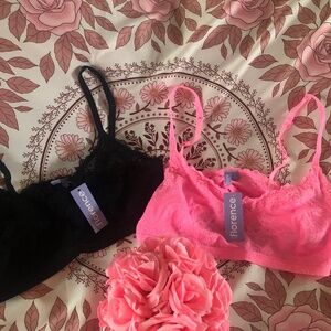 Just in NWT Beautiful Florence By Mills Lace 2 pc Bralette Set